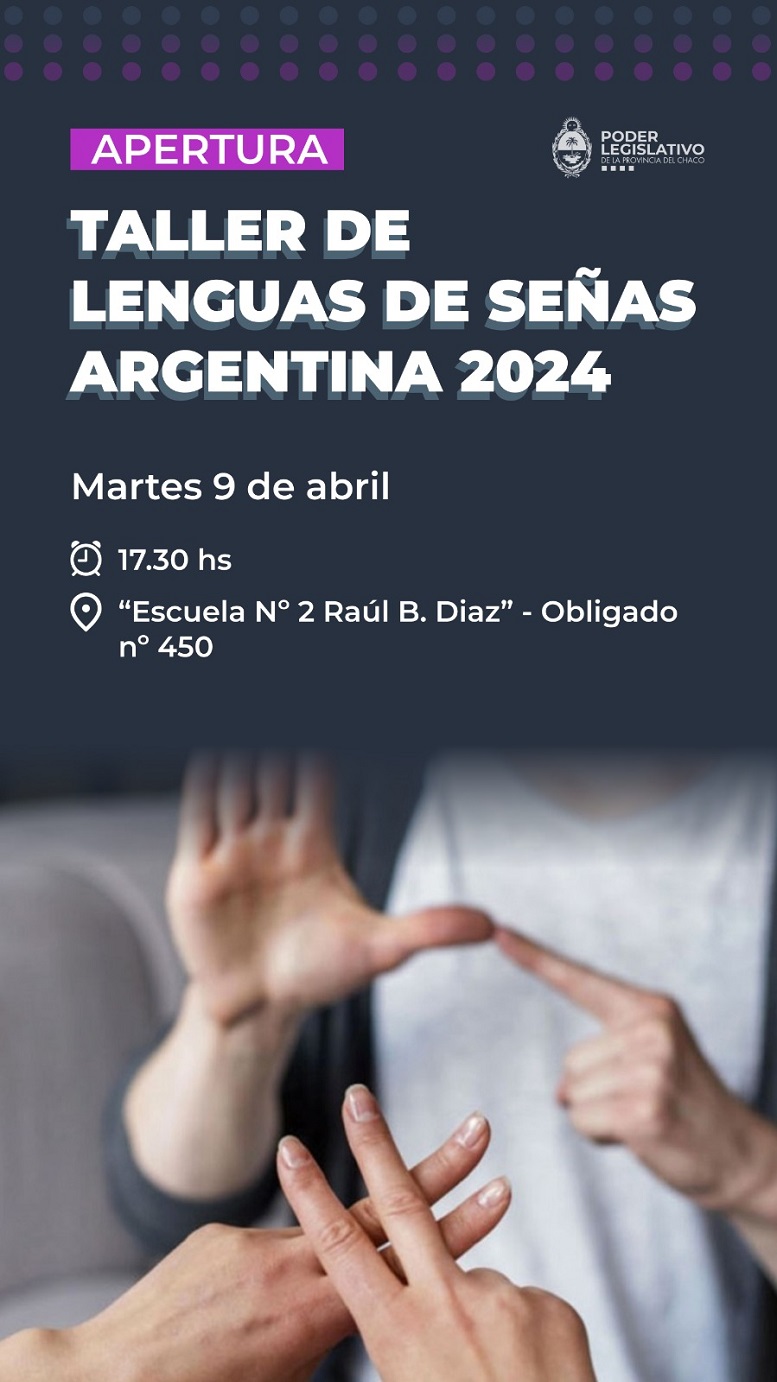 img-Taller de Lengua de Señas Argentina 2024 organizado por la Legislatura provincial