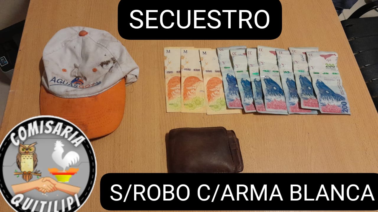 img-A punta de cuchillo robó una quiniela en Quitilipi: fue detenido