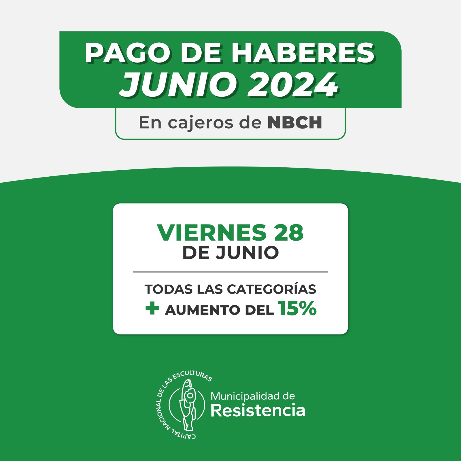 img-Resistencia otorgará un 15% de aumento salarial para sus trabajadores municipales