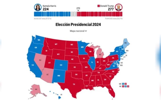 img-Resultados elecciones en Estados Unidos 2024: Donald Trump se declaró ganador y afirmó que "tuvimos una victoria política histórica"