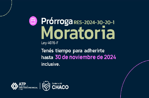 Hasta el 30 de noviembre está vigente la moratoria 2024 de la Administración Tributaria Provincial