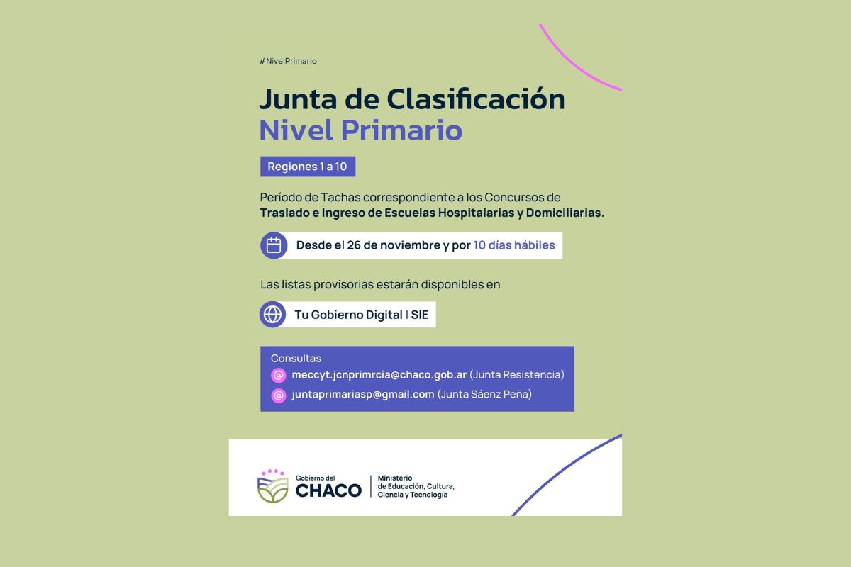 Nivel primario: abre el período de tachas para concursos de escuelas hospitalarias