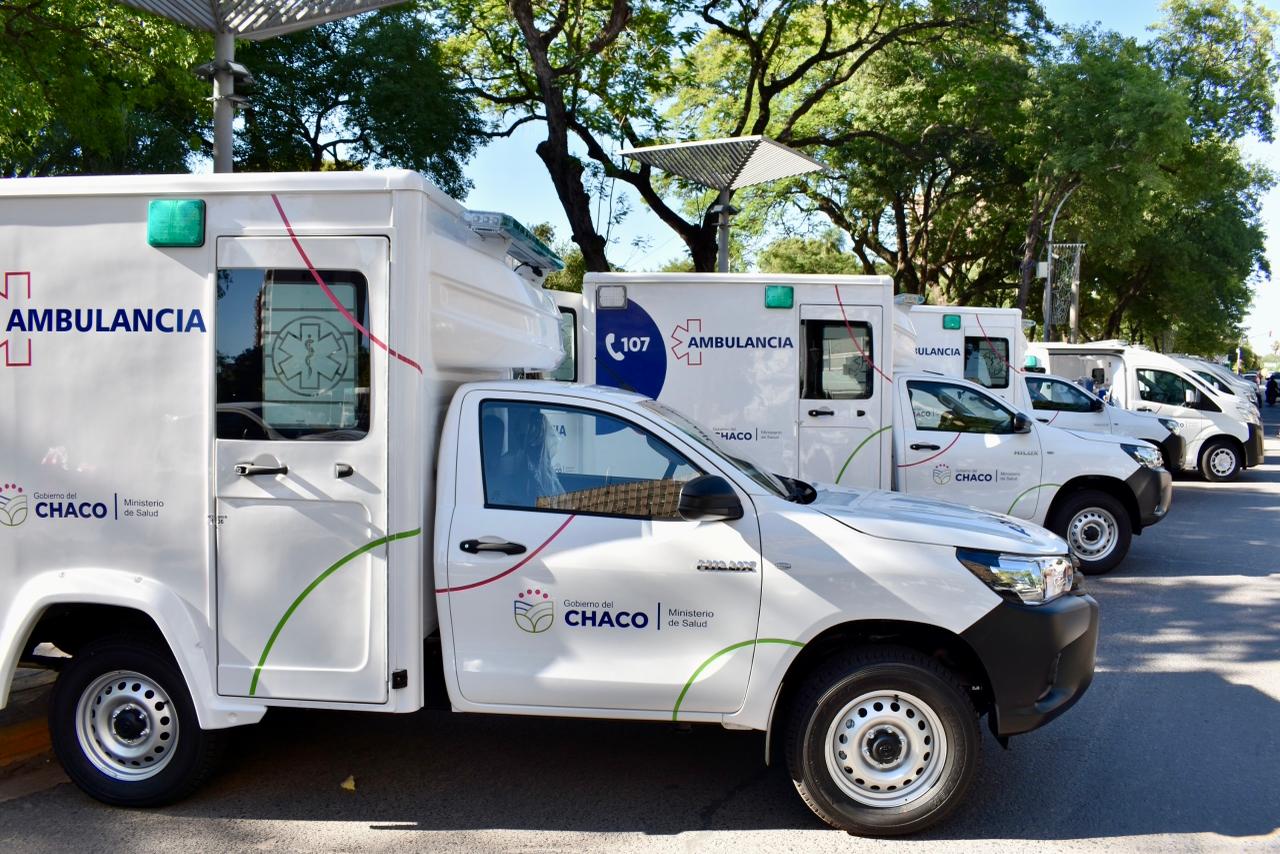 Chaco cuenta con 16 nuevas ambulancias