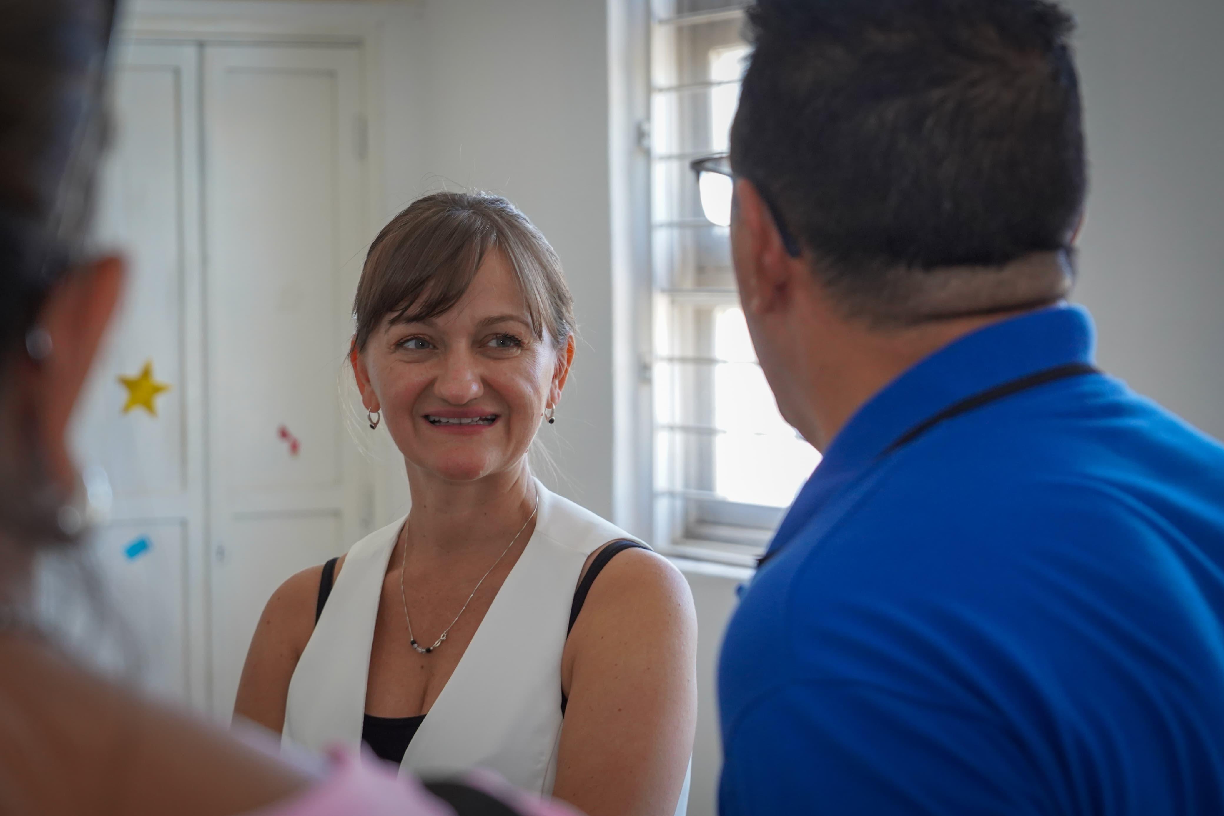 La Eduvigis: la vicegobernadora Schneider verificó los avances de obras en el centro terapéutico