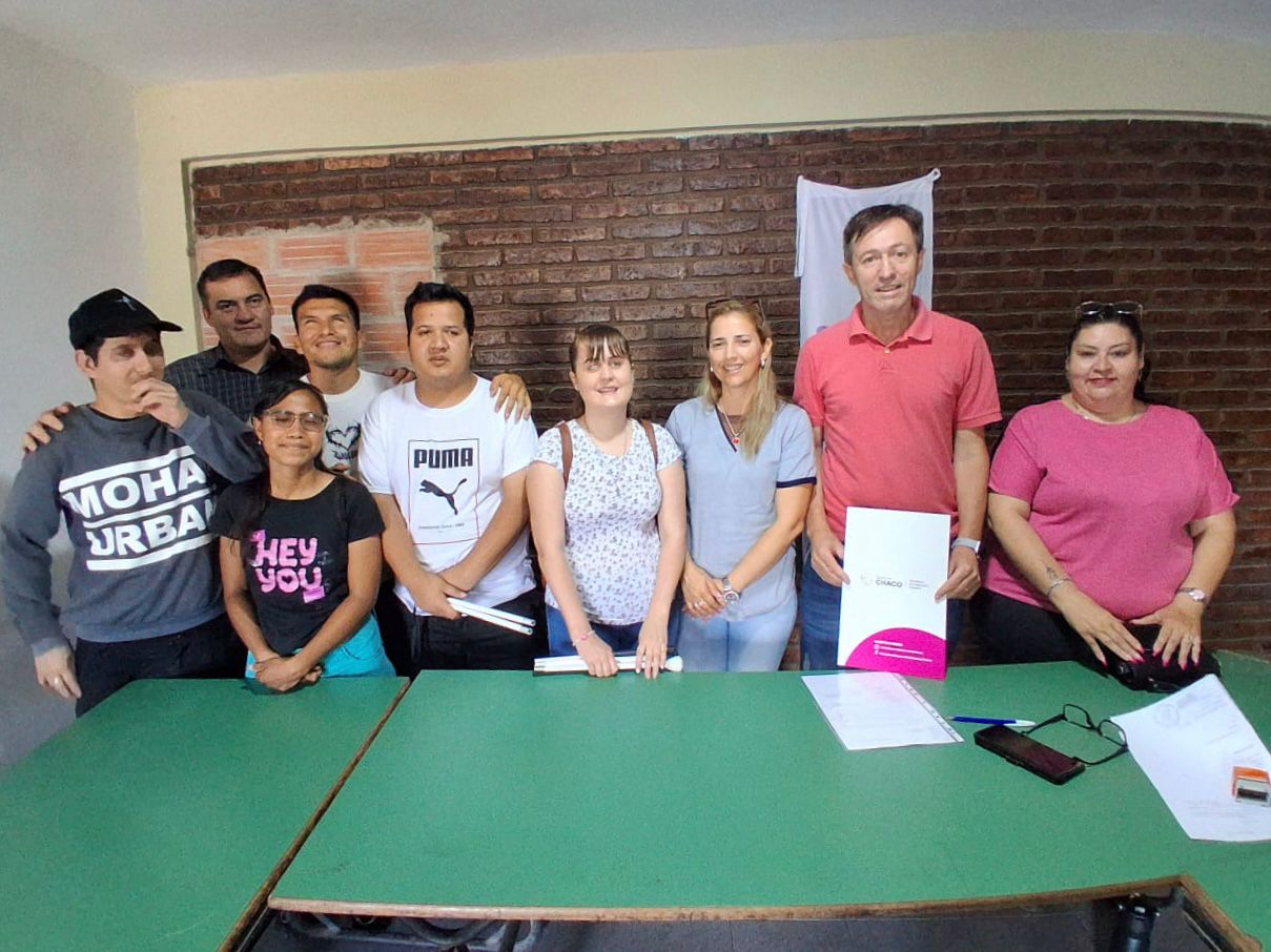 En Castelli: trabajo articulado de Ñachec con personas no videntes para impulsar proyectos inclusivos