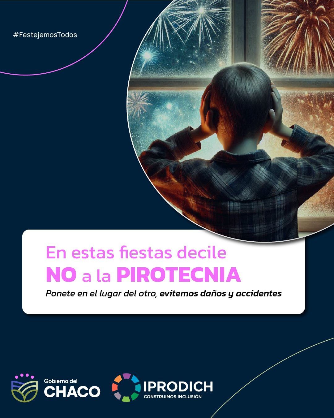 Iprodich invita a celebrar las fiestas sin pirotecnia