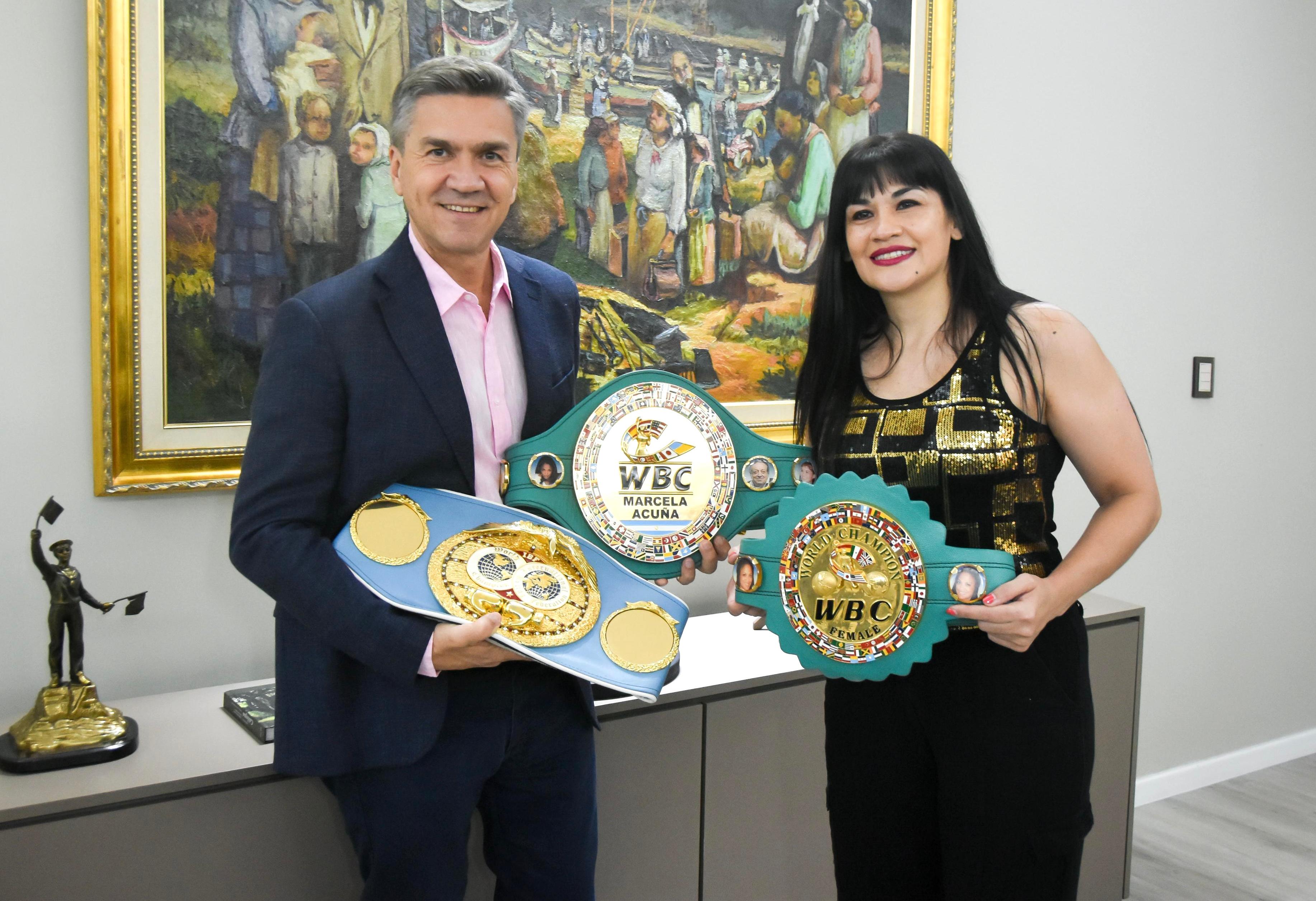 Zdero recibió a la “Tigresa” Acuña, en el marco de una acción solidaria