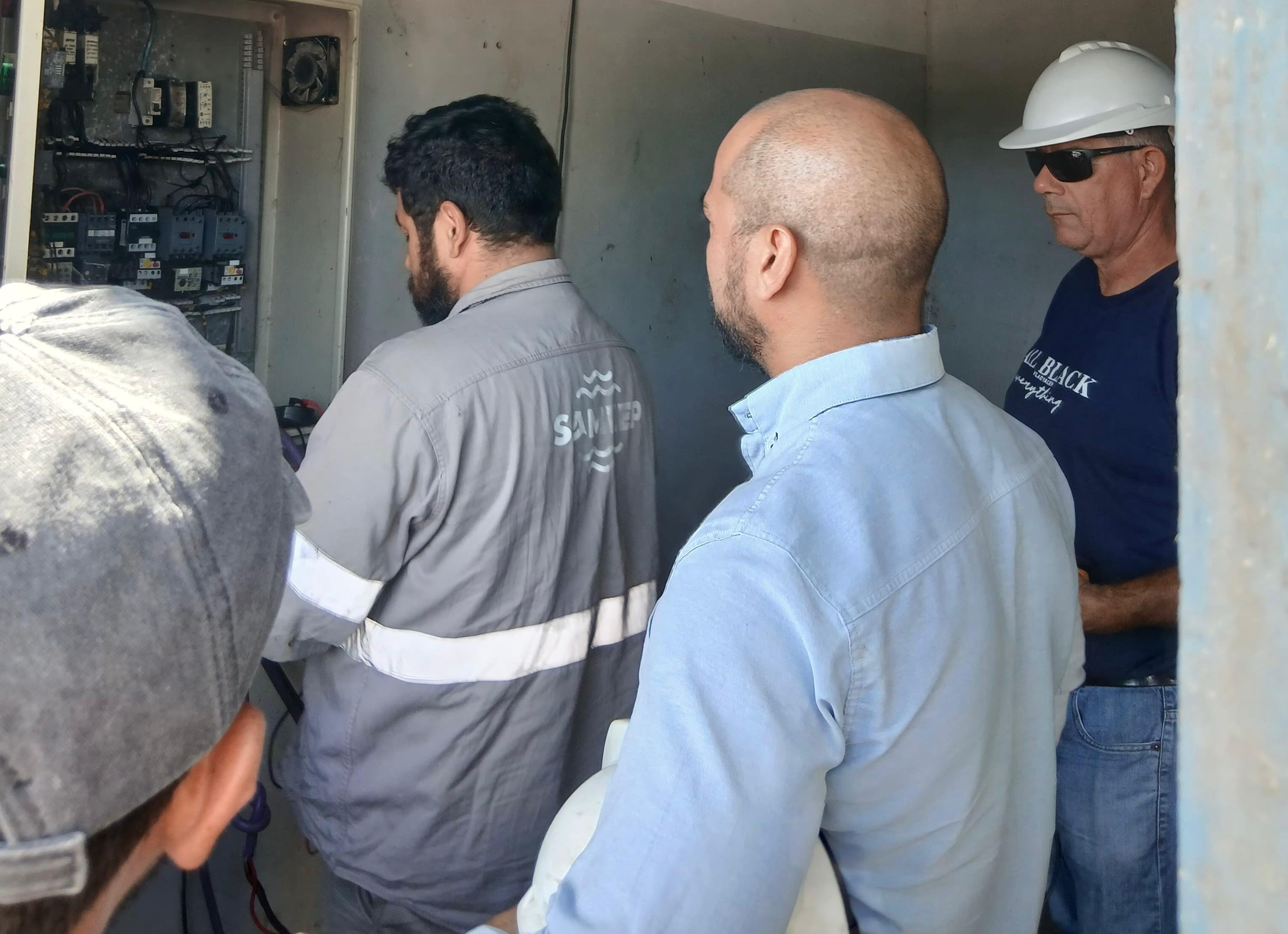 Sameep restableció el servicio de agua potable en los Frentones, Tras la caída de un rayo