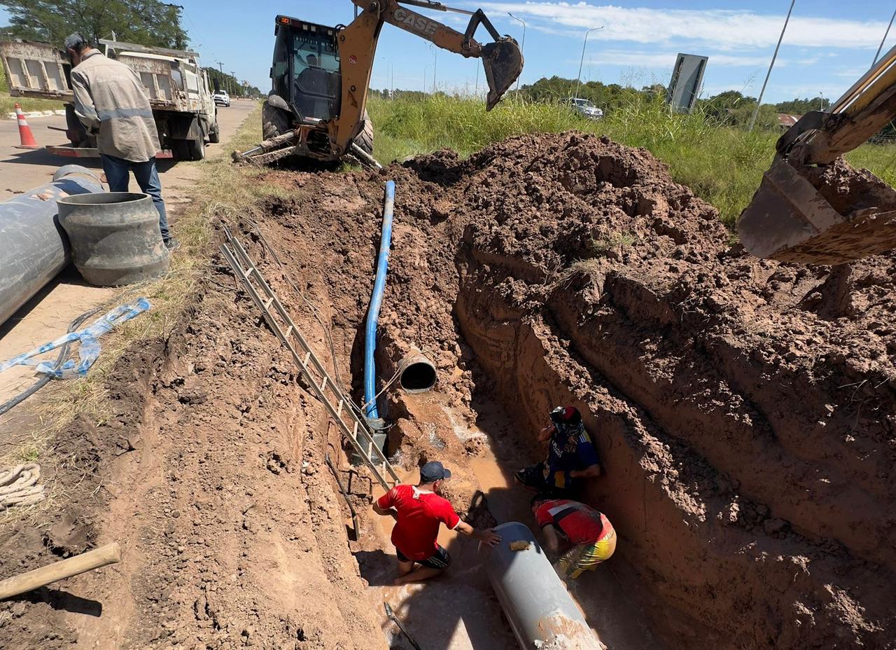 Sameep reparó el Acueducto Norte y normaliza el servicio de agua en Resistencia y localidades cercanas