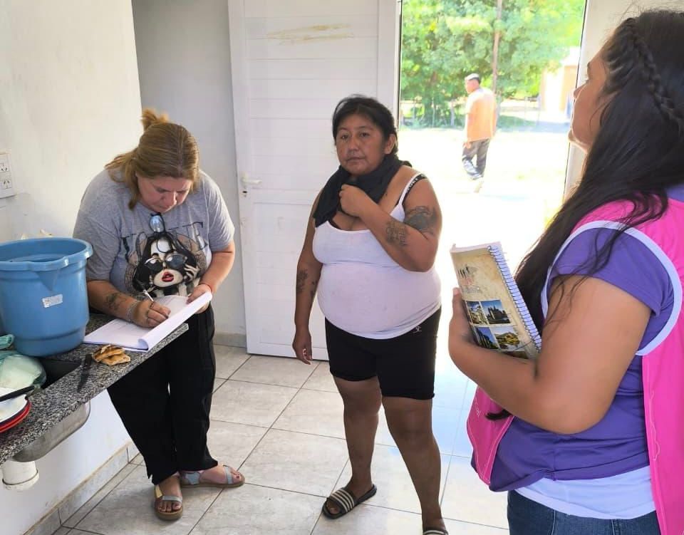 El ipduv realizó operativo territorial y seguimiento de viviendas en el espinillo