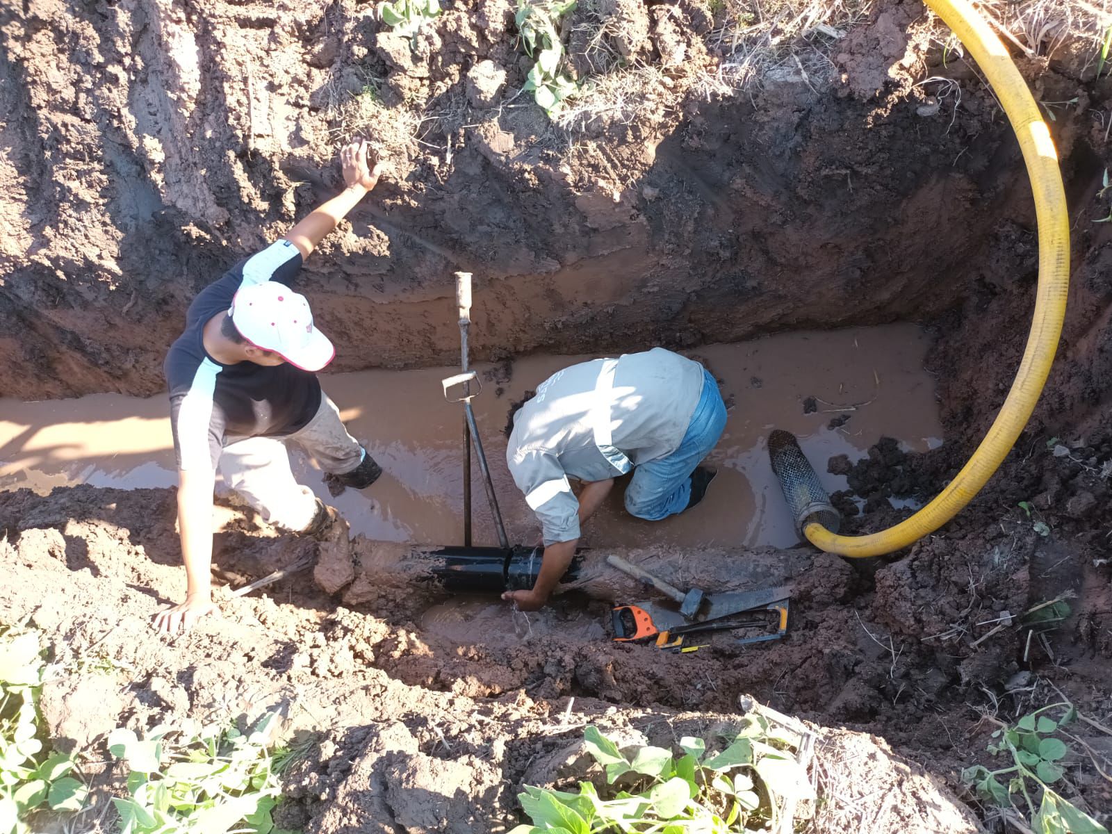 Tras una rápida intervención, se restableció el suministro de agua en San Bernardo