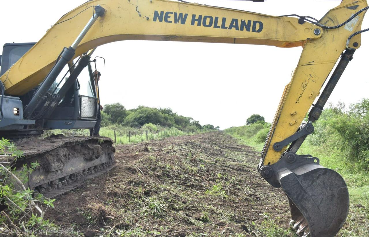 Provincia y municipio articulan obras de infraestructura hídrica en Santa Sylvina