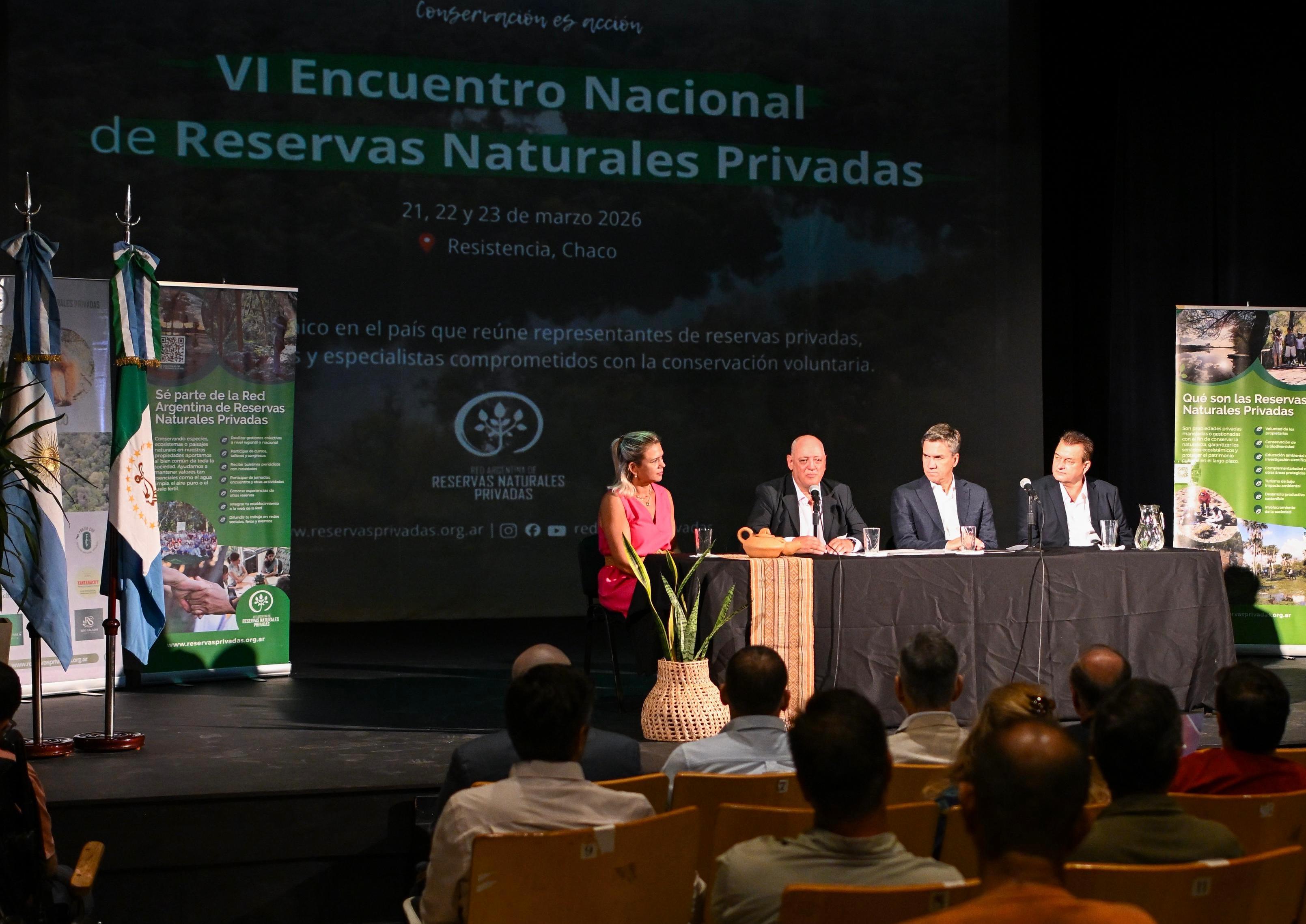 El Gobernador Zdero Acompañó la apertura del vi Encuentro Nacional de Reservas Privadas