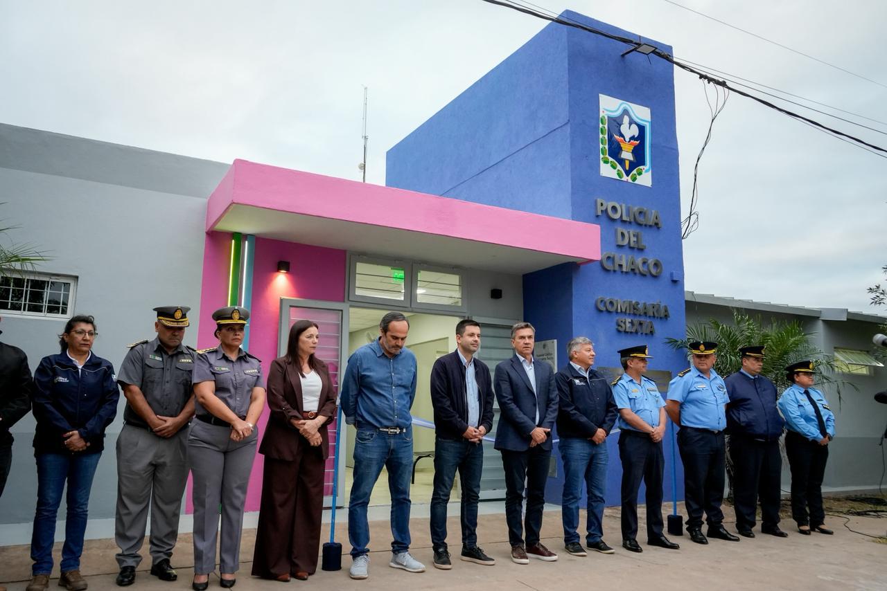 Sáenz Peña: el gobernador Zdero inauguró la nueva Comisaría Sexta y remarcó el avance en Seguridad juvenil
