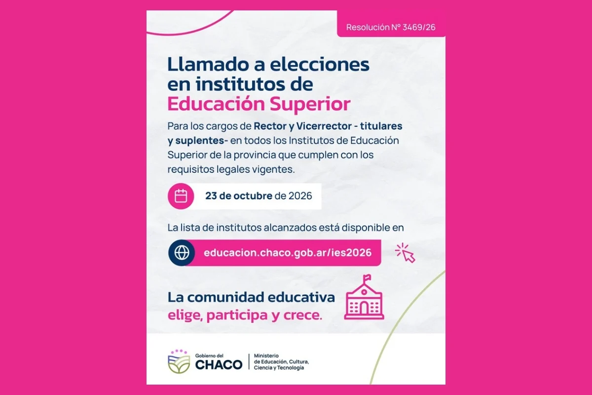 El Ministerio de Educación convocó a elecciones de rectores y vicerrectores en institutos de educación superior