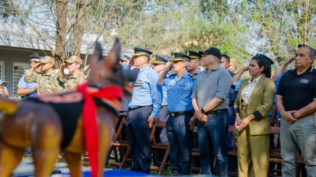 El ministro Matkovich destacó el trabajo del departamento canes de la Policía del Chaco