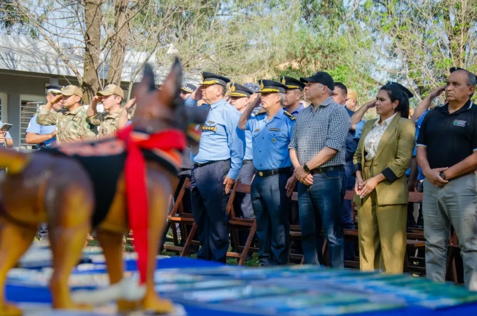El ministro Matkovich destacó el trabajo del departamento canes de la Policía del Chaco