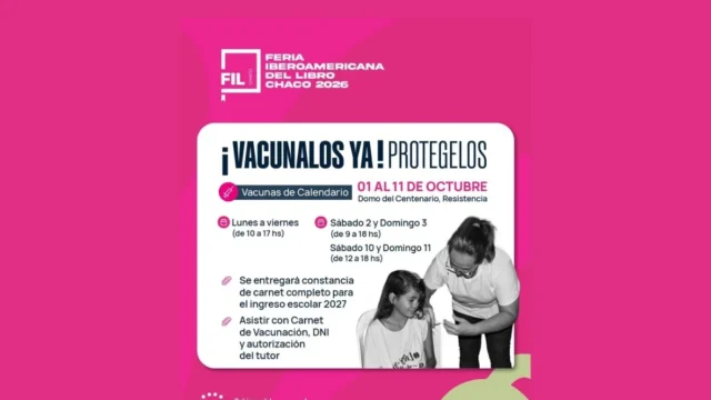 Salud suma postas de vacunación en la Feria Iberoamericana del Libro