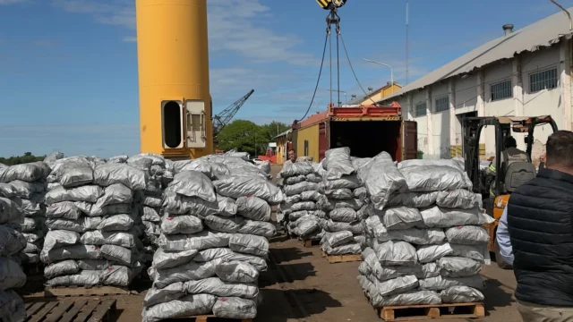 De Chaco a Norteamérica: El Puerto Barranqueras consolida 24 toneladas de carbón vegetal para exportar