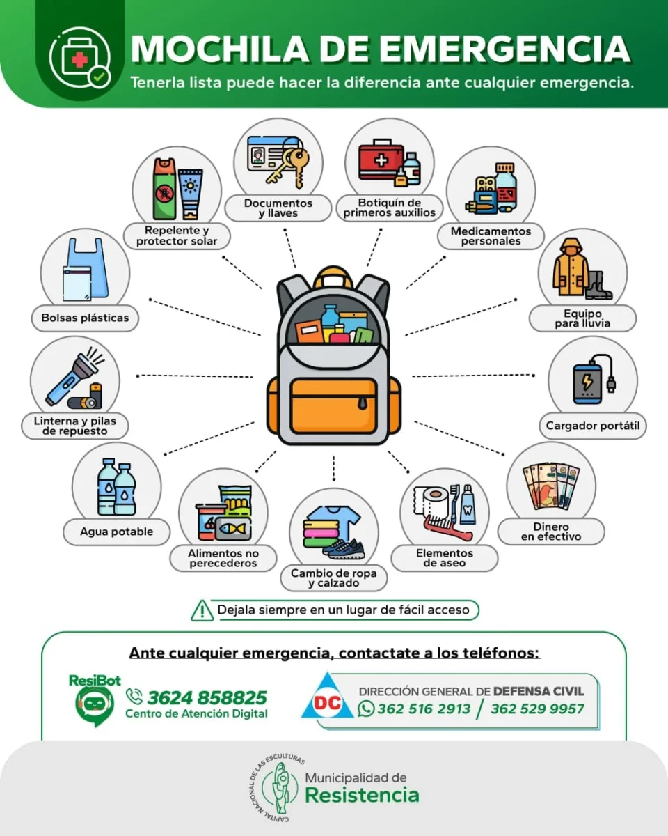 Recomendaciones de la Municipalidad de Resistencia ante la presencia del fenómeno de El niño