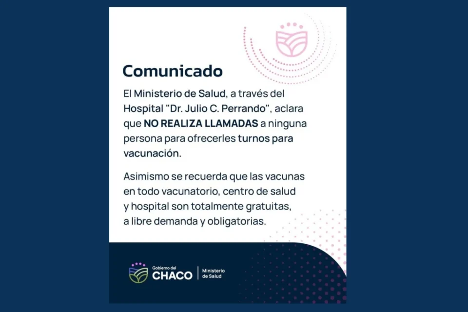 El Ministerio de Salud alertó a la comunidad sobre intentos de estafas telefónicas